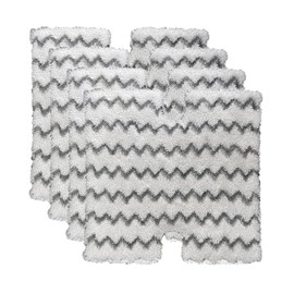 4 Pack Steam Mop Pads for Shark Lift-Away Pro Genius S3973, S3973D, S3973WM, S5002Q, S5003A, S5003D, S5004, S6001W, S6002, S6002C, S6003D, S6003W Touch-Free Dirt Grip Washable Replacement Mop Pads