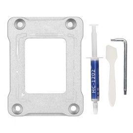 LGA170 Bending Corrector Buckle Professional CPU Bending Corrector Frame with Thermal Paste for Intel 13th and 12th Gen Silver