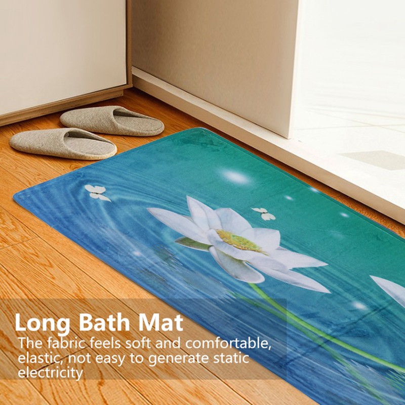 Bathroom Runner Practical Breathable Soft Comfortable Exquisite Design Decorative Carpet