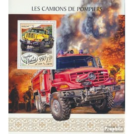 Djibouti miniature sheet 832 (complete. issue.) unmounted mint/never hinged ** MNH 2017 Fire truck (Stamps for collectors) Fire Brigade/Police