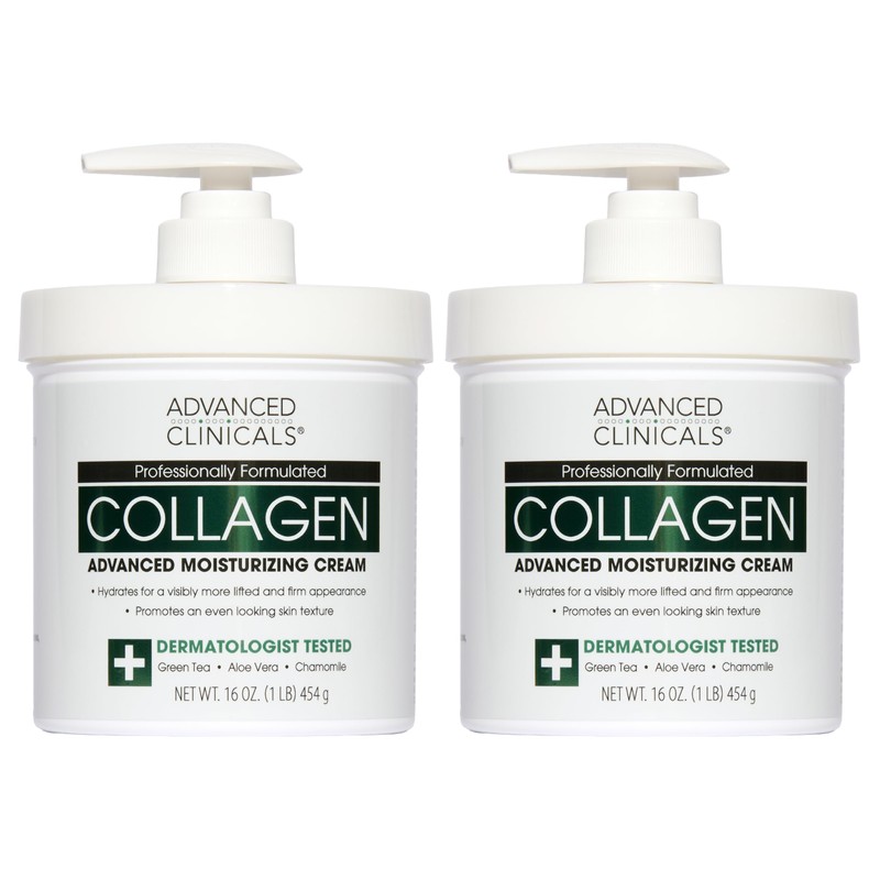 ADVANCED CLINICALS 2 PACK SET - CREMA CORPORAL COLAGENO RESCATE