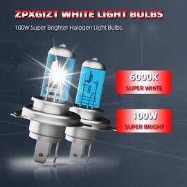 ZPXGIZT Light Bulbs Fit For Toyota Yaris 2006-2014, High Performance Halogen Headlight Bulb And License Plate Lights Combo, 9003 H11 High Low Beam Fog Lights, 6000K White Light, Pack of 6