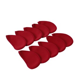 PHEZEN 10pcs Thick Golf Club Head Covers Set Numeric Alphabet Golf Irons Head Covers, Throwing Wedges Head Covers, Sand Wedges Head Covers, Attacking Wedges Head Covers Red