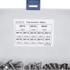 180 Pieces M3 M4 M5 M6 Stainless Steel Flat Head