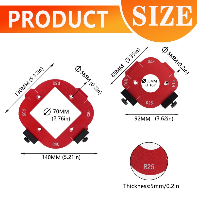 ETCYAOXIN Router Templates and Jigs for Woodworking,Guides and Edge Guide