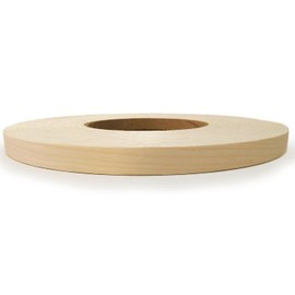 Edge Supply Rollo de bandas de madera contrachapada de abedul de 1-1/4 pulgadas x 250 pies, bordes de chapa de madera real sin procesar, bordes de chapa flexible, fácil aplicación para planchar en el