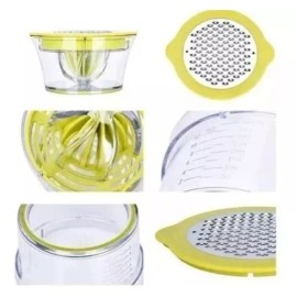 Total Supplier Exprimidor Naranjas Manual Rallador Separador De Yema 4 En 1