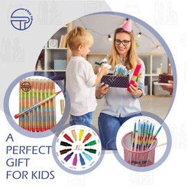 36 X Swop Point Crayons, Colouring Pencils, Assorted Colouring Crayons Party Bag Fillers, Pencil Crayons Kids Pens Stationary Supplies, Colouring Pencils Set, Toddler Twistables Coloured Crayons