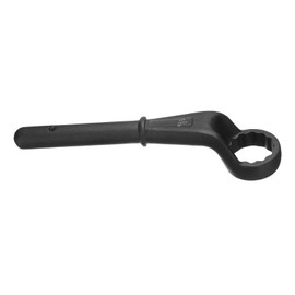 HARFINGTON Offset Box End Tubular Handle Wrench 1-7/16" CR-V 12 Point Offset Single End Torx Wrench High Neck Tubular Box Wrenches for Tightening Remove Screws and Fasteners, Black