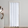 DIYHD 34X80in Accordion Door, White Double-Layer PVC Folding Interior Door