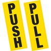 Push Pull Door Sign Vinyl Stickers Pair Shop Business Home