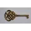 Vintage Universal Skeleton Furniture Cabinet Key Lock Polished Solid Brass