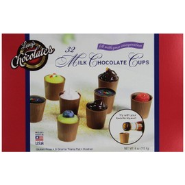 Lang’s Chocolates – Milk Chocolate Cups – Gluten-Free, Kosher Certified – Add Mousse, Dessert, or Liqueur – Perfect for Entertaining – 32 Count