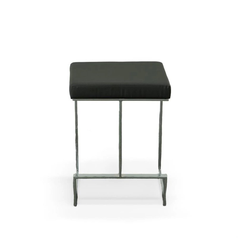 Carolina Classics Kafka 24" Faux Leather Counter Stool in Black