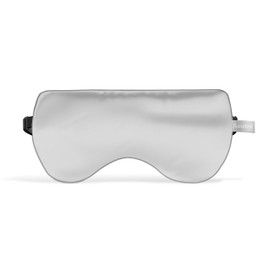 ASUTRA Silk Eye Pillow for Sleep, Silver | Filled w/Lavender & Flax Seeds | Weighted | Meditation & Light Blocking Blindfold