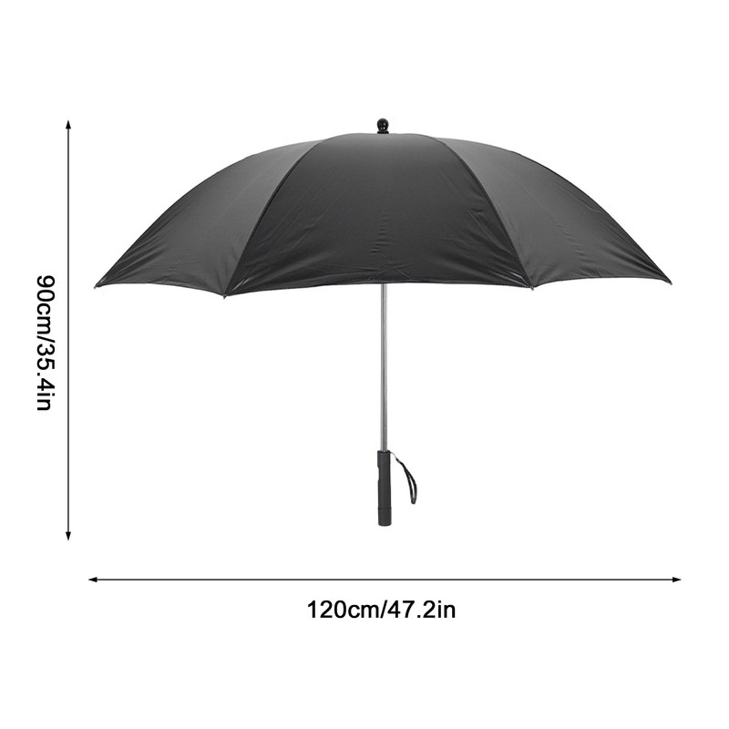 Cooling Fan Umbrella UV Guard Sun Blocking 2600mAh USB Rechargeable