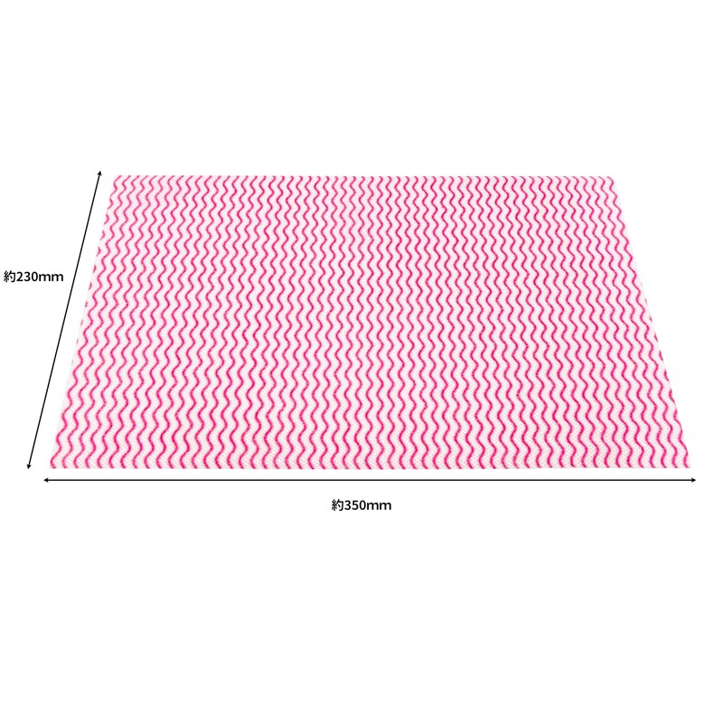 SHD009 Anti-Bacterial Counter Cloth Roll Thick, Pink, 60 Cut