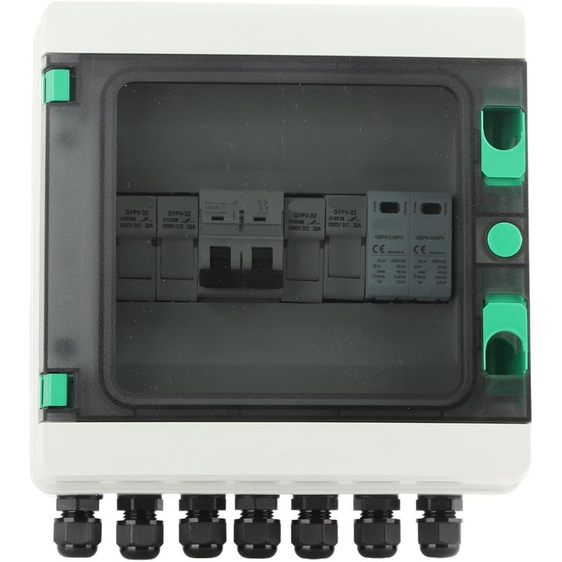 Caja combinada solar fotovoltaica 2 cuerdas IP65 con disyuntor CC