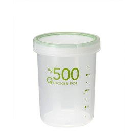 Shinki Synthetic Dragonfly NF-500 Natural Quicker Pot, Storage Container, Antibacterial, Deep, Airtight, 16.9 fl oz (500 ml), Diameter 3.7 x Height 4.5 inches (9.5 cm), Height 4.5 inches (11.5 cm),