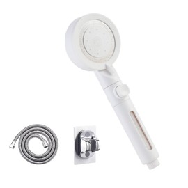 YAJOM Handheld Shower Head, 5 Level Modes, High Pressure, Low Water Pressure, Water Saving, Water Purification Shower, Chlorine Removal, Ultra Fine Water Flow, Hand Stop, Bathroom Supplies, Shower