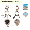 Pliwcas Heart Photo Frame Keychain Keyring Picture Frame Key Chain