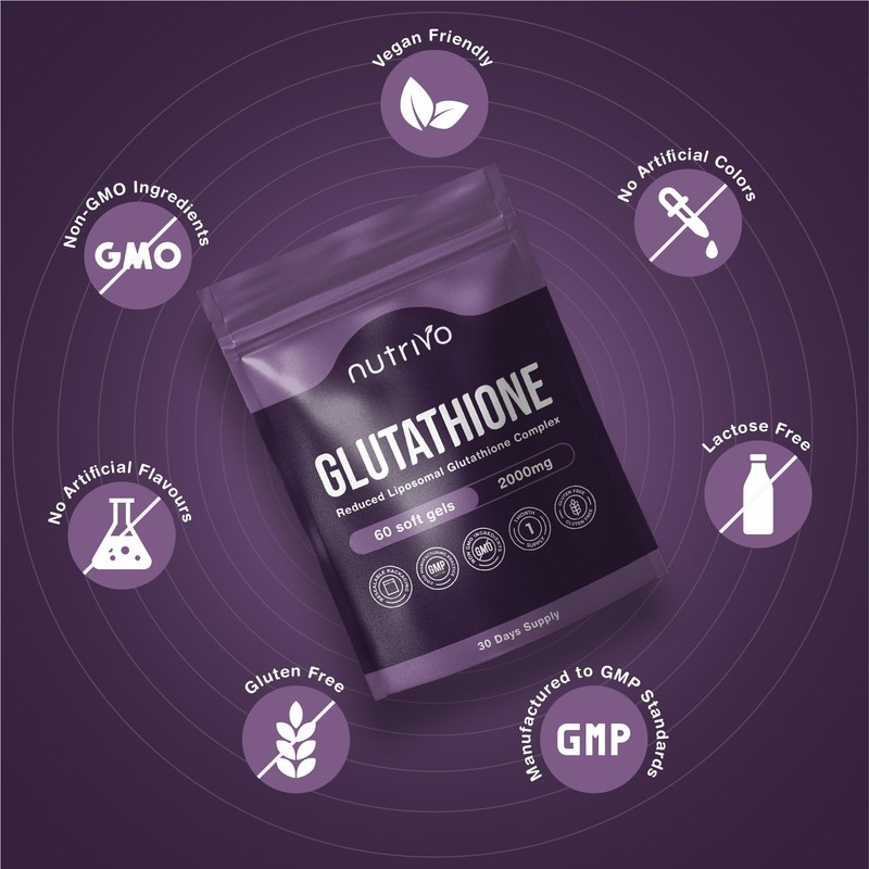 Liposomal Glutathione Supplement - 2000mg Complex Per Serving With Vitamin