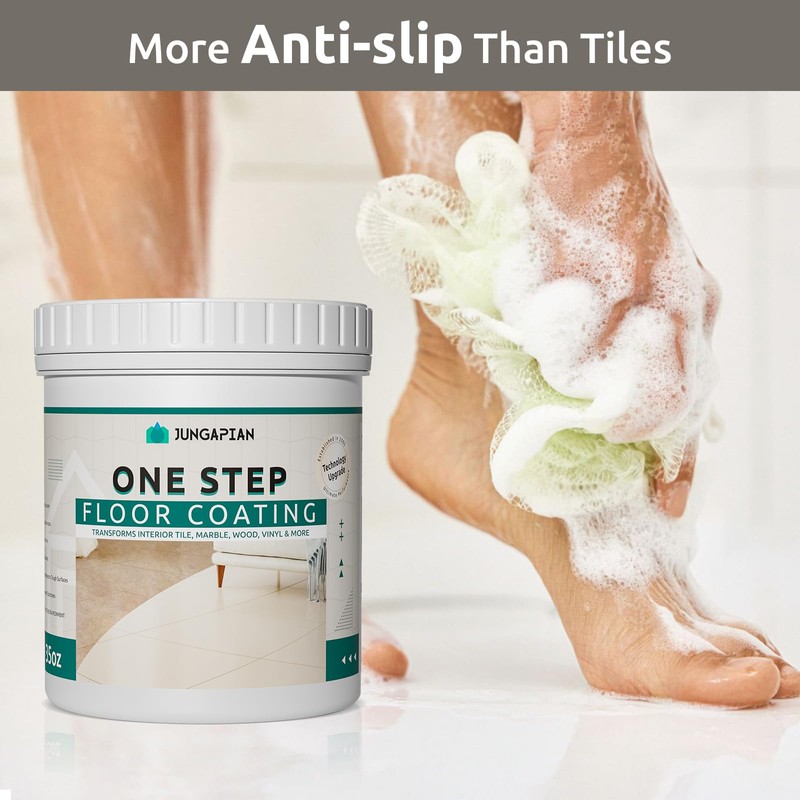 JUNGARIAN All-In-One Interior Floor Coating Kit, Water-based & Low Odor