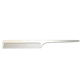 Swedish Crown Professional Hair Comb Curling Comb Aluminium Comb 21 cm (Antistatic) Metal Comb in Salon Design with Even Teeth (2252 A)