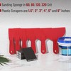 Bates- Putty Knife Set with Sanding Sponge, 10 pcs, Plastic