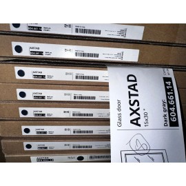 IKEA Qty 1 IKEA Axstad Matte Dark Gray 15x30 ” Sektion Cabinet Glass Door 604.661.14