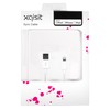 Xqisit Charge and Sync USB/Lightning Adapter - White