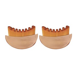 Lymphatic facial contour brush, combining massage and shaping in one. Ideal for reducing puffiness in the morning.:_2pcs