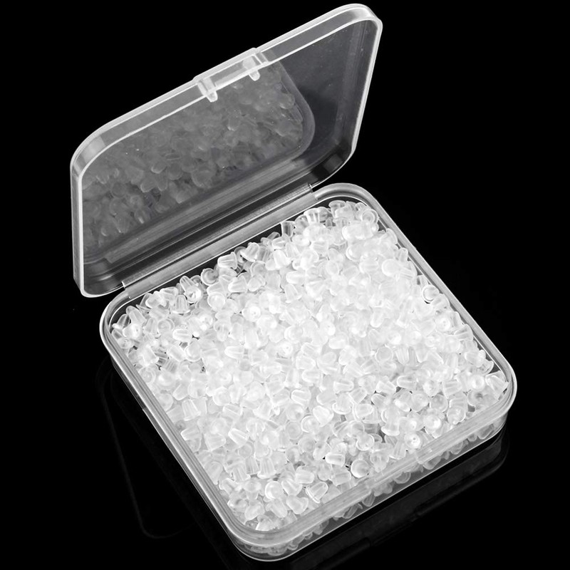 Clear Earring Back 5 mm Silicone Clear Earring Clutch Safety