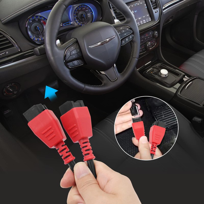 TZAONEN Cable Adapter, FCA 12+8 Adapter Security Bypass Cable OBD2