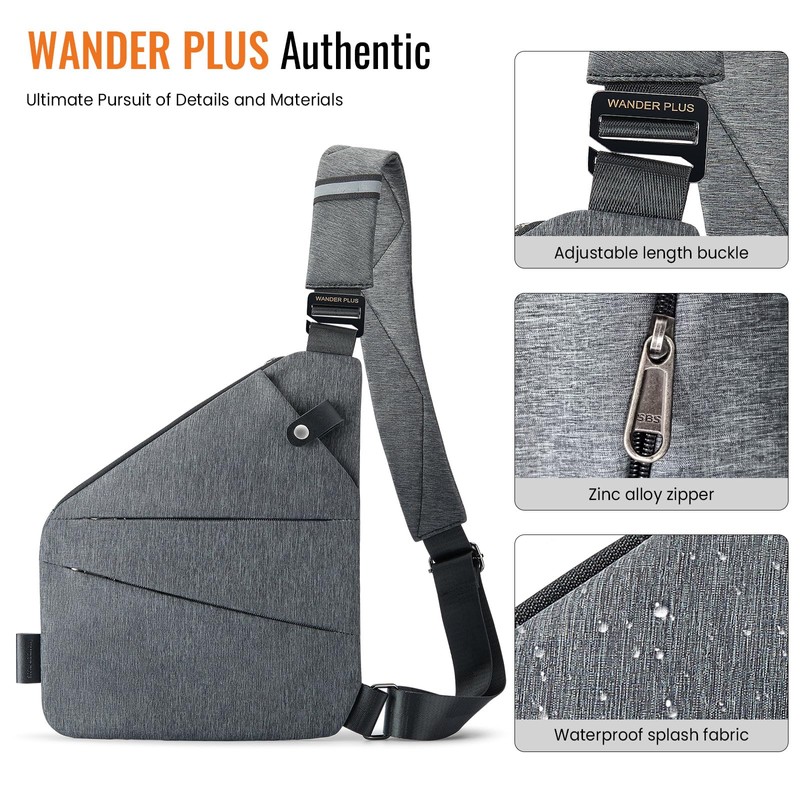 WANDER PLUS Anti Theft Crossbody Bag, Authentic Crossbody bags for