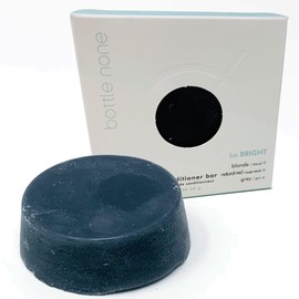 BOTTLE NONE | be BRIGHT Conditioner Bar for for Blond, Natural Red & Grey Hair | Includes Natural Dimethicone Replacement for an Incredible Shine | PH Balanced/Salon Grade/Natural | 50+ Washes