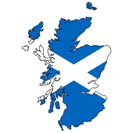 Samunshi® Scotland Sticker Digital Print 7 x 10 cm