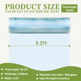 Premium Clear Pergola Roof Panels,Durable Polycarbonate Roofing Sheets,Plastic UV Resistant Greenhouse Roof Panels for Elegant Outdoor Spaces and Gardening