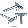 Gedotec Adjustable Shelf Bracket, Pack of 4 Shelf Brackets, Invisible