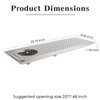 KF28 Silver Stainless Steel Bar Glass Drainage Tray Drip Tray