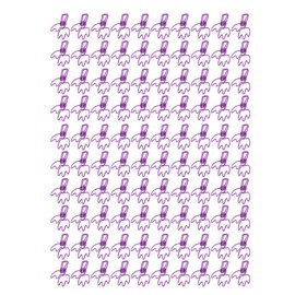 100Pcs Crown Shape Paper Clips Cartoon Cute Metal Binder Clips for Office Supplies School Document Ticket Handbook Purple