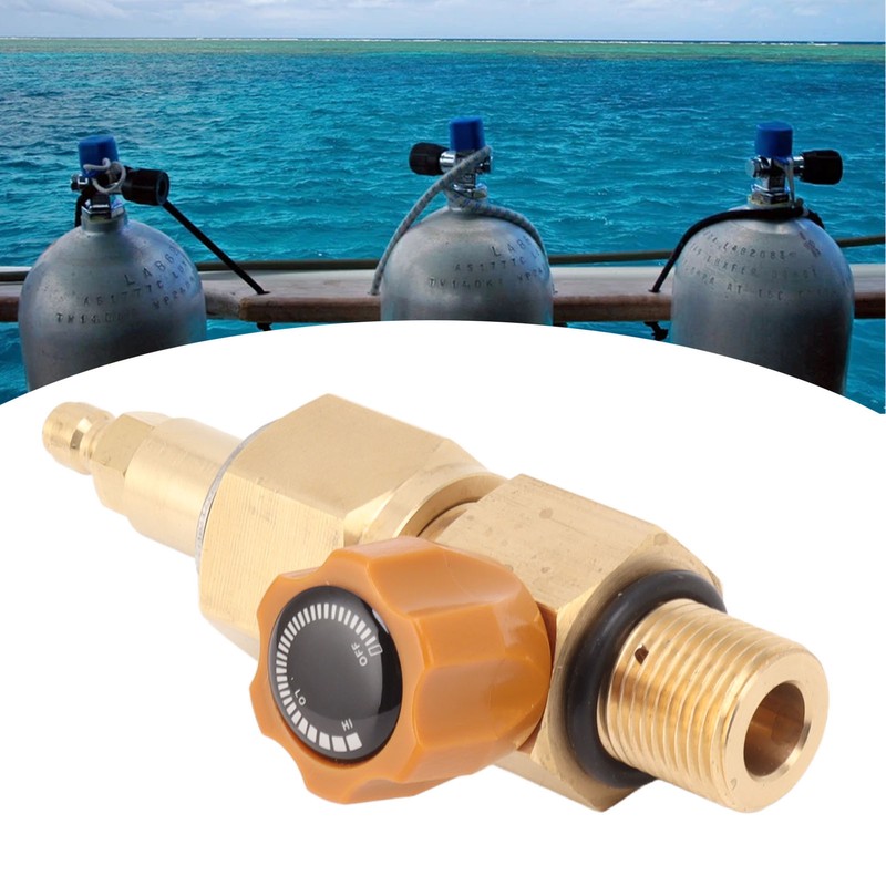 CO2 Tank Refill Valve Brass Anti Corrosion M18 X 1.5