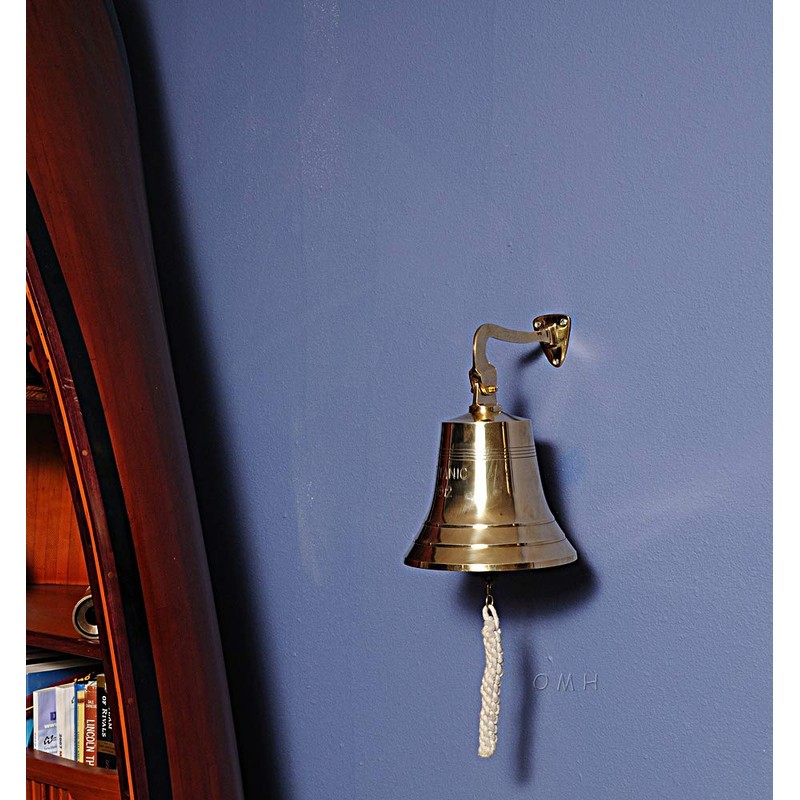 Old Modern Handicrafts 6-Inch Titanic Ship Bell - Golden Titanic