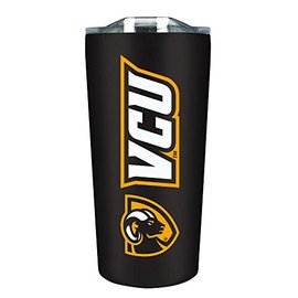The Fanatic Group Virginia Commonwealth Double Walled Soft Touch Tumbler, Design-1 - Black