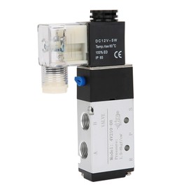 Válvula de Aire Solenoide 4V210 8 Válvula de Aire Solenoide 4V210 08 Válvula de Control Neumática de 2 Posiciones y 5 Puertos Válvula de Control Neumática Interna Pilotada (CC12V)