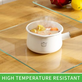 Tempered Glass Cutting Boards For Kitchen 16 x 18 - High Transparency for Countertop Protection, Scratch-Resistant, Heat-Resistant, Dishwasher safe(Large)