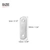 DTGN 10pcs 34x10mm Flat Straight Brace Plate for Furniture Repair