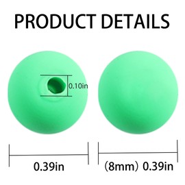 200Pcs Light Green Clay Beads for Bracelets Making, 8mm Round Beads for DIY Necklace Earring Making Kit