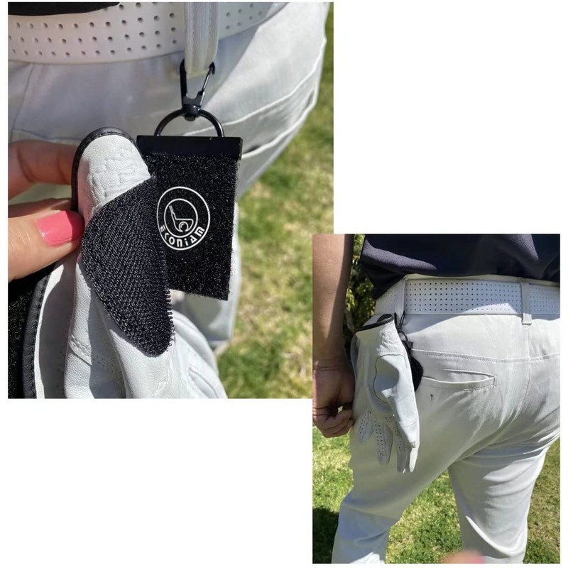Golf Glove Key Hanger Hanger 2-Piece Set for Caddie Bag