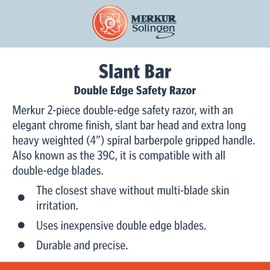 Merkur Razor Merkur Safety Razor 39c ,Chrome